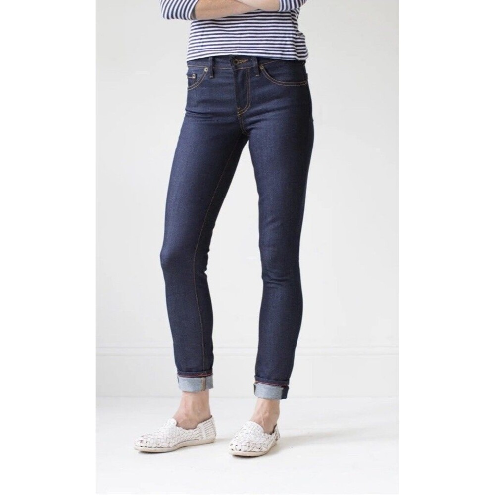 Raleigh Denim Surry Blue Jeans Women Size 24 Skinny Stretch Y2K USA Made